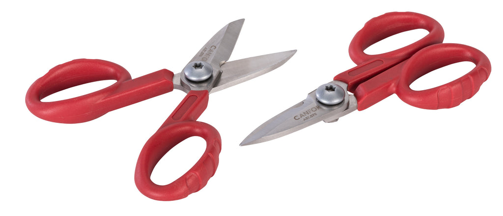 ART.075 - INSULATED STRAIGHT BLADES MICRO-TOOTHED SCISSOR